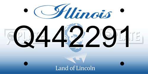 Q442291 Illinois License Plate