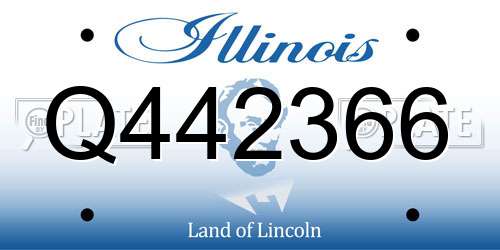 Q442366 Illinois License Plate