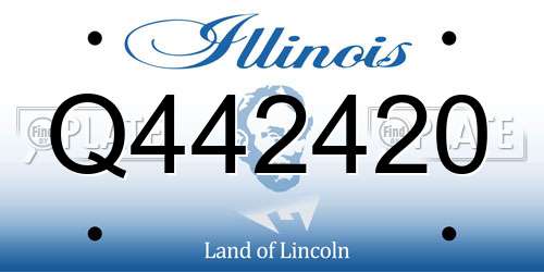 Q442420 Illinois License Plate