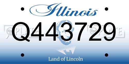 Q443729 Illinois License Plate