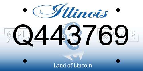 Q443769 Illinois License Plate