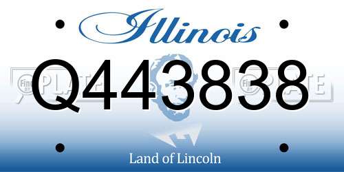 Q443838 Illinois License Plate