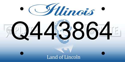 Q443864 Illinois License Plate