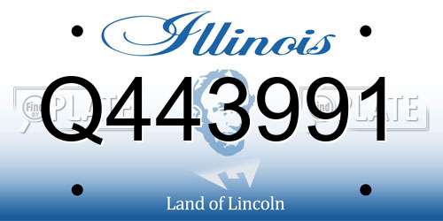 Q443991 Illinois License Plate