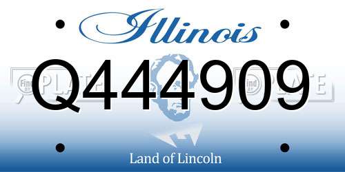 Q444909 Illinois License Plate