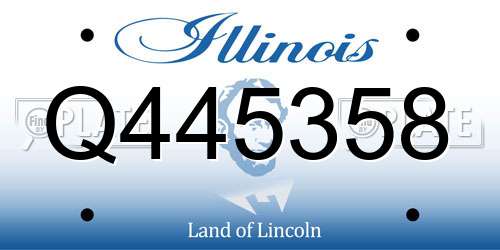 Q445358 Illinois License Plate