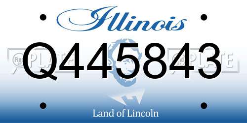 Q445843 Illinois License Plate