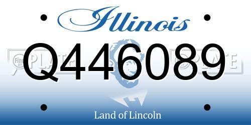 Q446089 Illinois License Plate