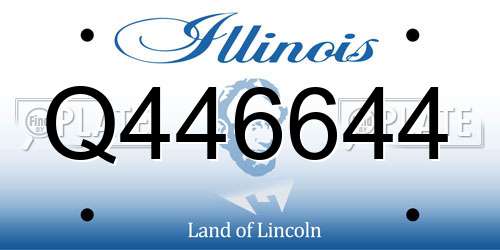 Q446644 Illinois License Plate
