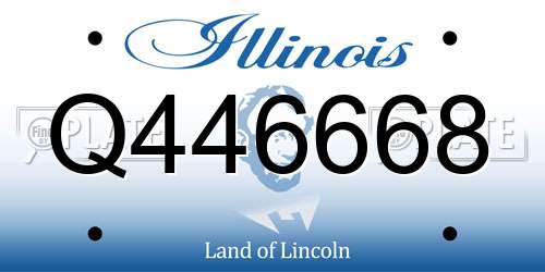 Q446668 Illinois License Plate