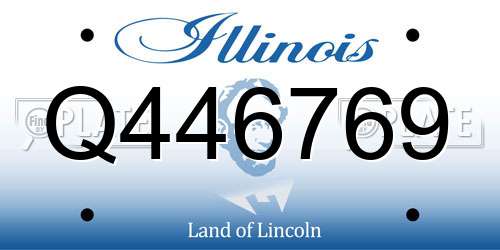 Q446769 Illinois License Plate