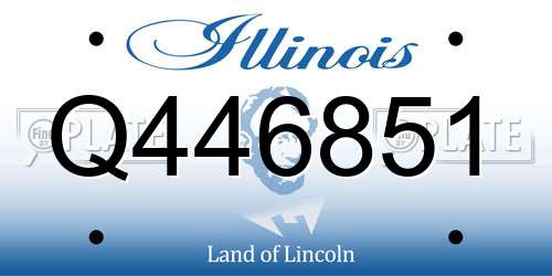 Q446851 Illinois License Plate