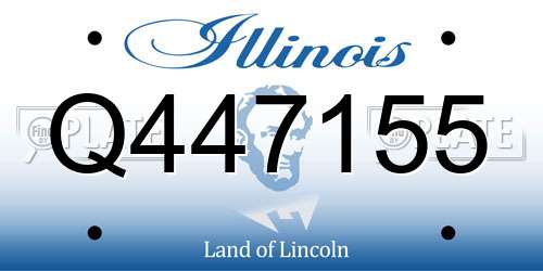 Q447155 Illinois License Plate