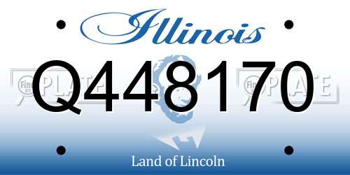 Q448170 Illinois License Plate
