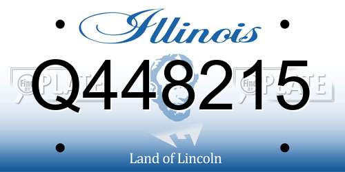 Q448215 Illinois License Plate