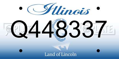 Q448337 Illinois License Plate