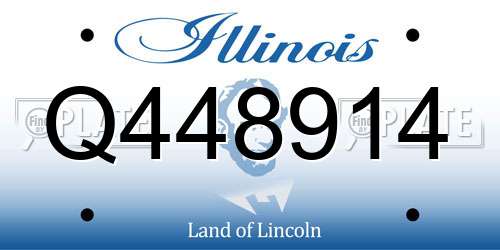 Q448914 Illinois License Plate