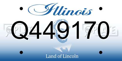 Q449170 Illinois License Plate
