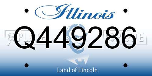 Q449286 Illinois License Plate