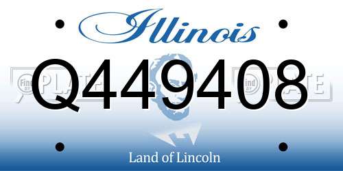 Q449408 Illinois License Plate