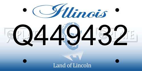 Q449432 Illinois License Plate