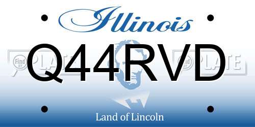 Q44RVD Illinois License Plate
