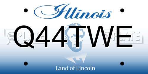 Q44TWE Illinois License Plate