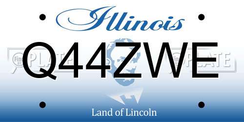 Q44ZWE Illinois License Plate