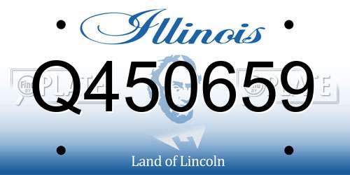 Q450659 Illinois License Plate