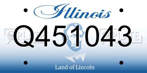 Q451043 Illinois License Plate