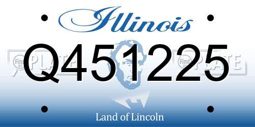 Q451225 Illinois License Plate