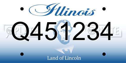 Q451234 Illinois License Plate