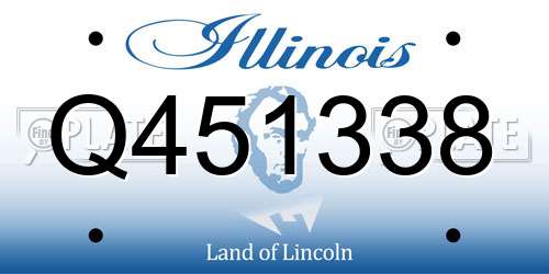 Q451338 Illinois License Plate
