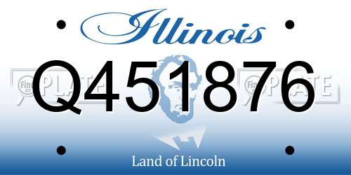 Q451876 Illinois License Plate