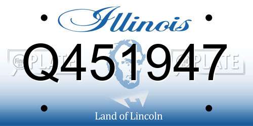 Q451947 Illinois License Plate