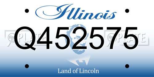 Q452575 Illinois License Plate