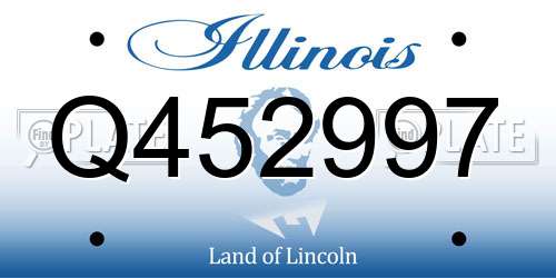 Q452997 Illinois License Plate