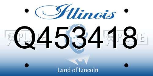 Q453418 Illinois License Plate