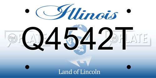Q4542T Illinois License Plate