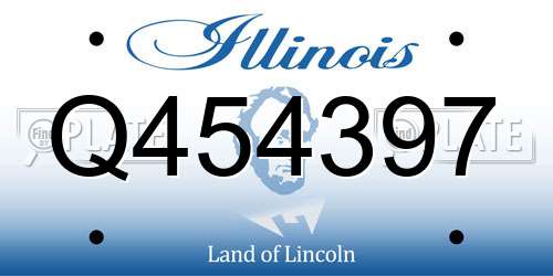 Q454397 Illinois License Plate