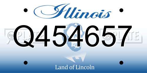 Q454657 Illinois License Plate
