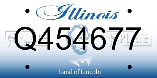 Q454677 Illinois License Plate