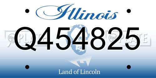 Q454825 Illinois License Plate