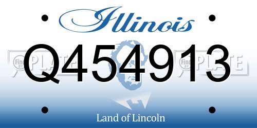 Q454913 Illinois License Plate
