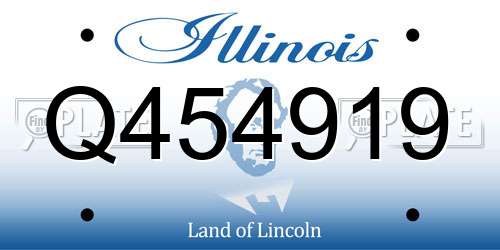 Q454919 Illinois License Plate