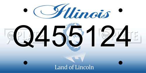 Q455124 Illinois License Plate