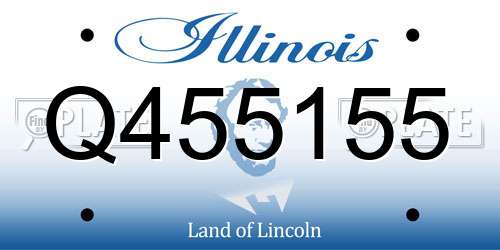 Q455155 Illinois License Plate