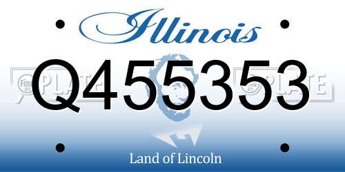 Q455353 Illinois License Plate
