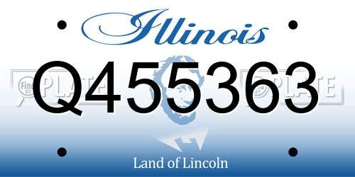 Q455363 Illinois License Plate