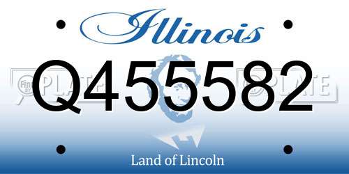 Q455582 Illinois License Plate
